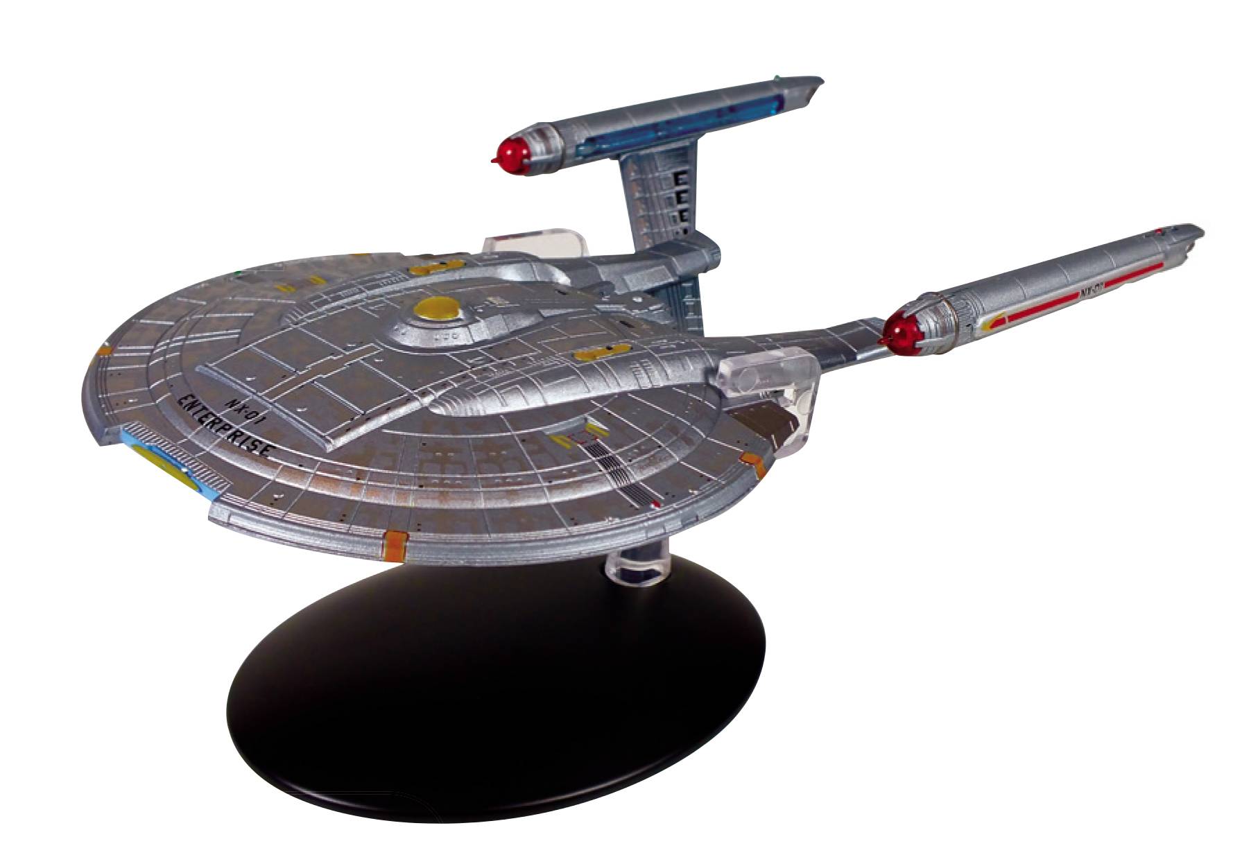 Star Trek Eaglemoss Issue 84 NX-Alpha model with Magazine